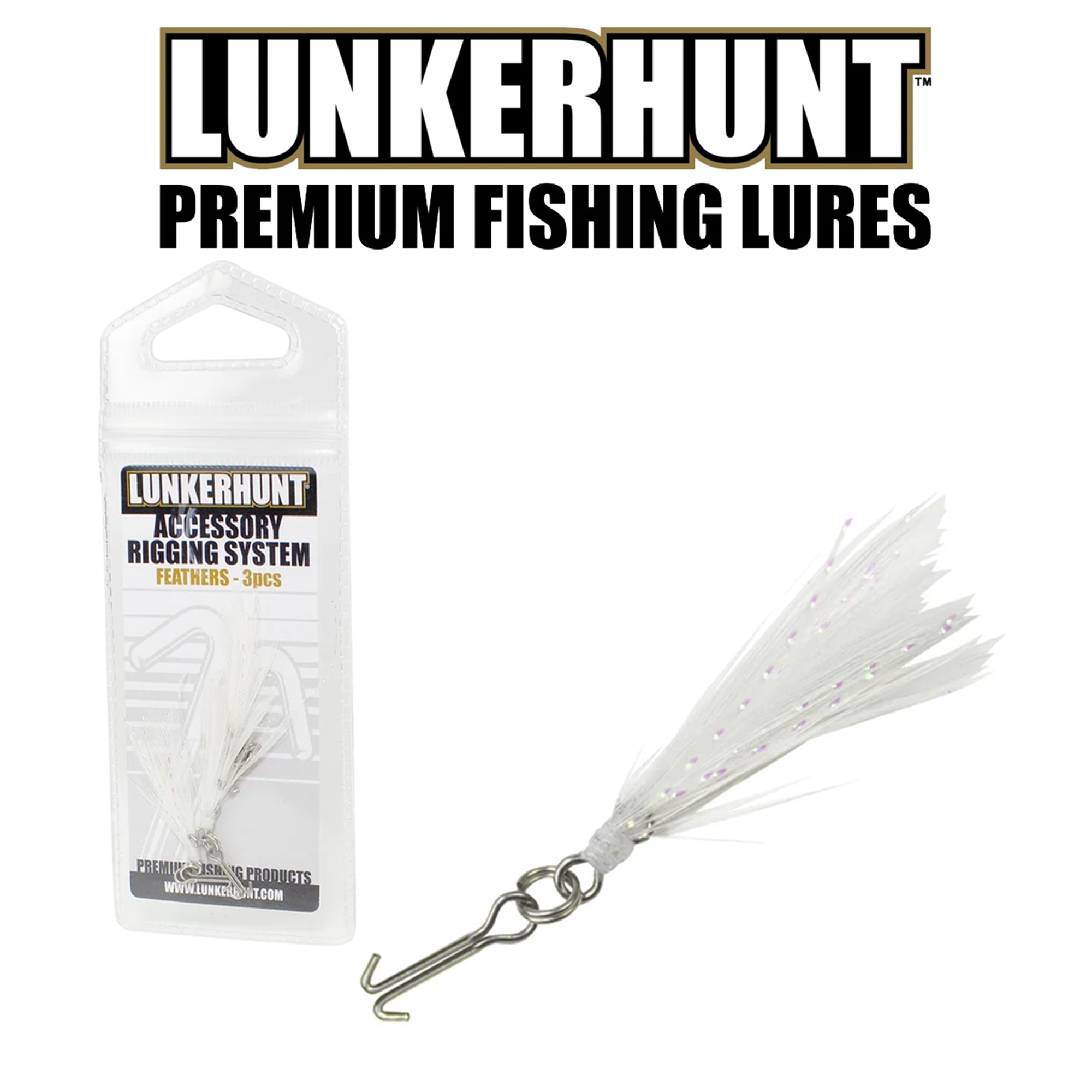 LUNKERHUNT RIGGING PLUME BLANCHE