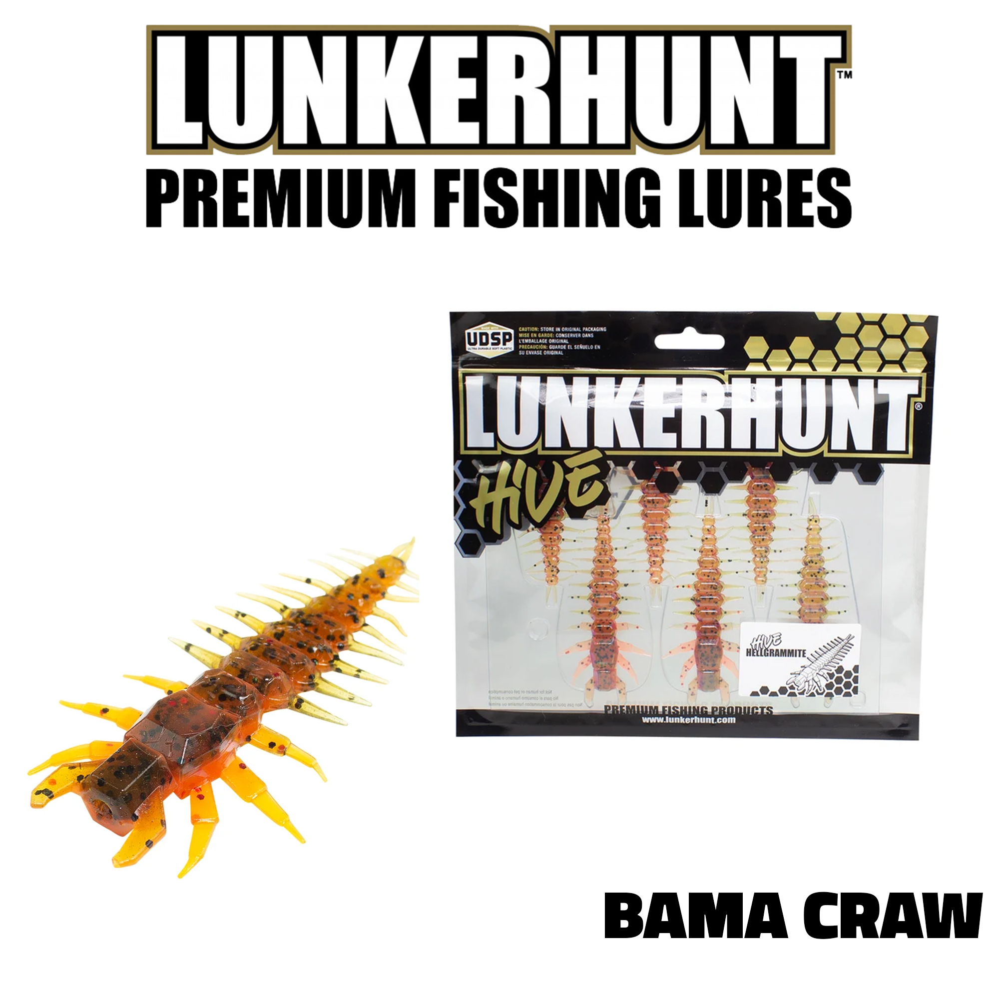 Leurre ned rig LUNKERHUNT HELLGRAMMITE 3" – Image 2