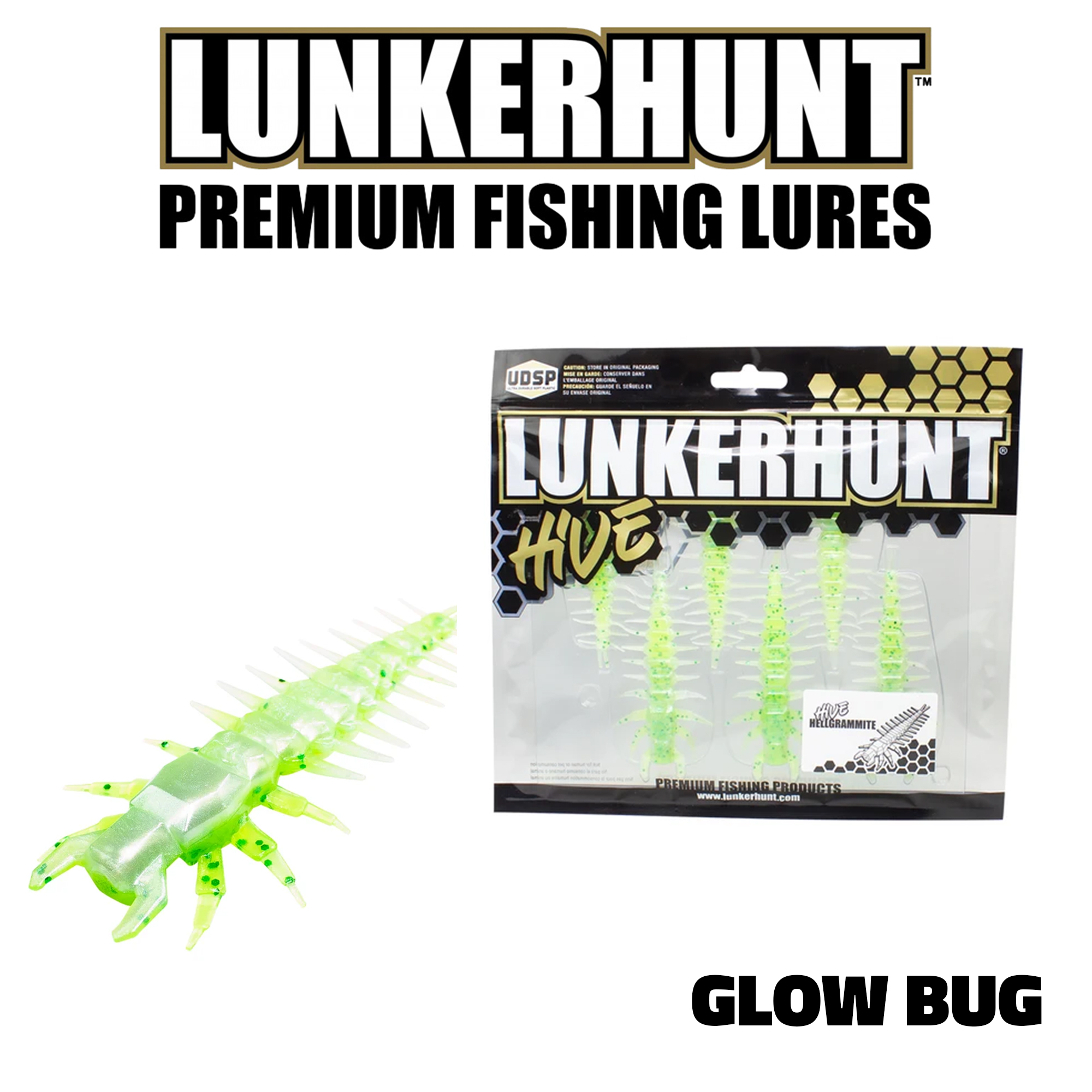 Leurre ned rig LUNKERHUNT HELLGRAMMITE 3"