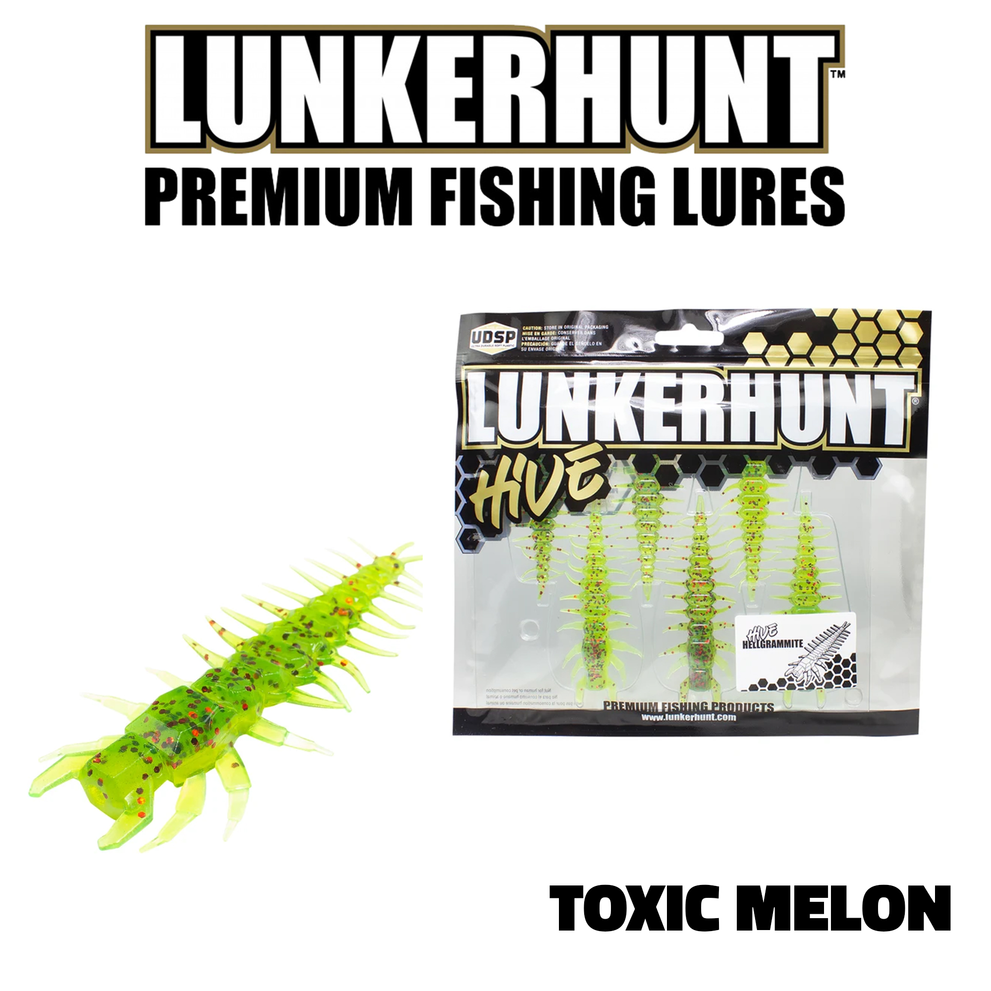 Leurre ned rig LUNKERHUNT HELLGRAMMITE 3" – Image 3