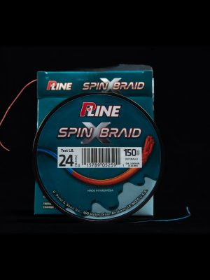Tresse P-LINE SPIN-X BRAID 150 YD. (ORANGE/HI VIS BLUE)