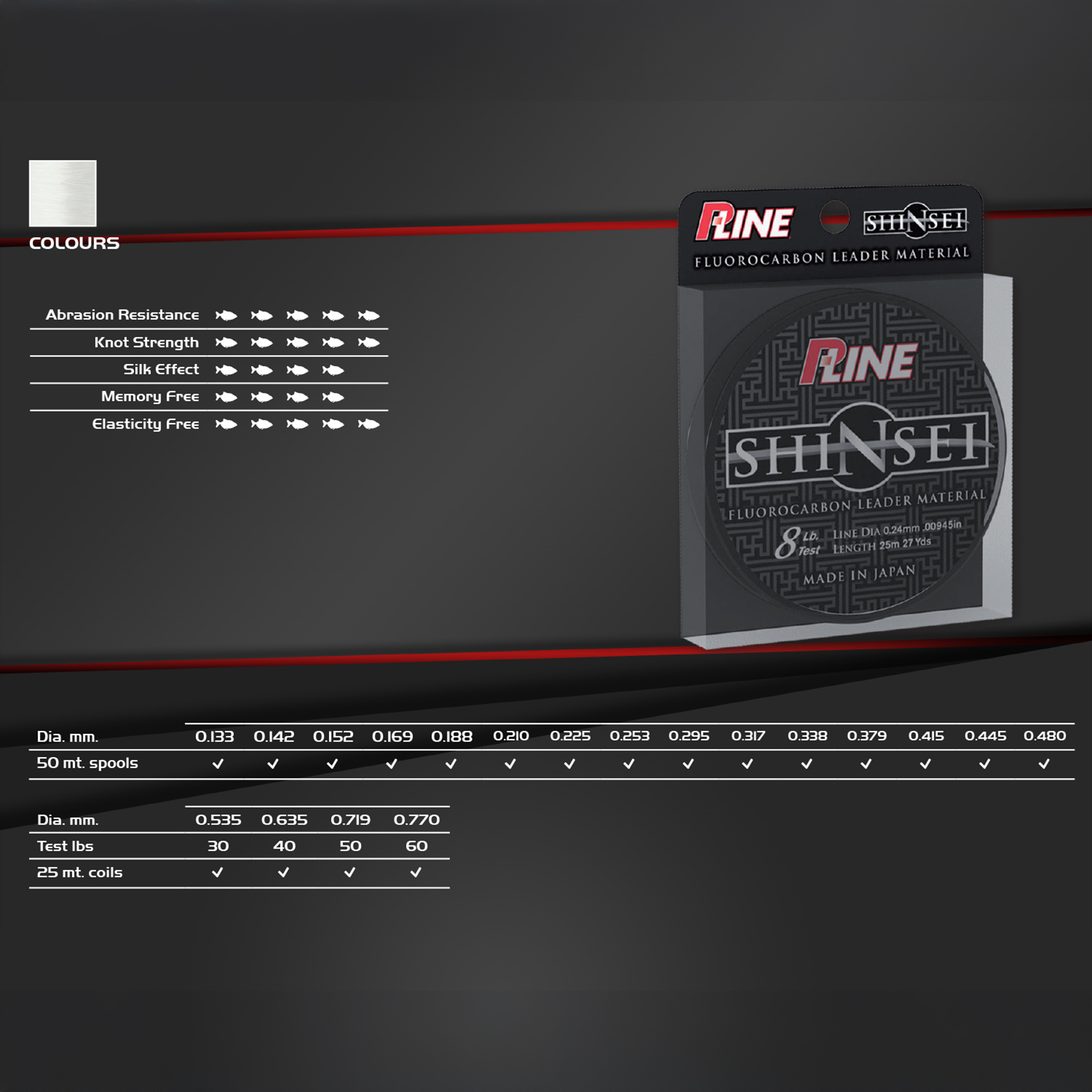 Fil P-LINE SHINSEI 100% FLUOROCARBONE – Image 3