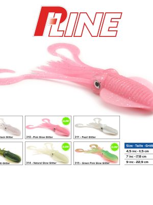 Leurre P-LINE TWIN TAIL SQUID