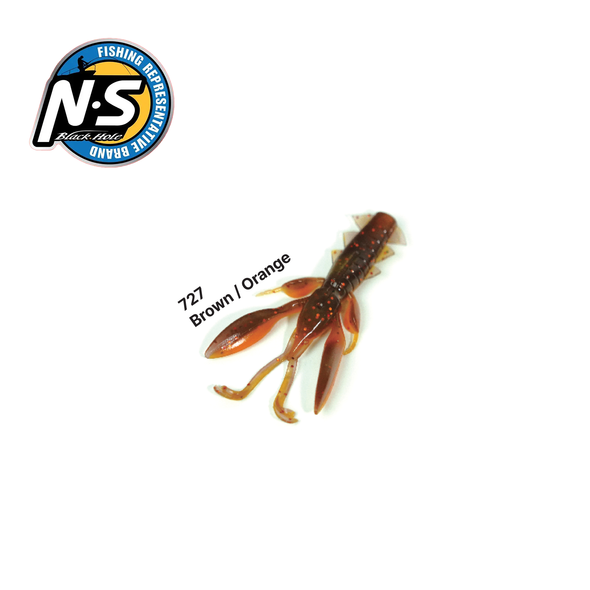 TACKLE-FLOW NS BLACKHOLE N CRAW 727 BROWN ORANGE