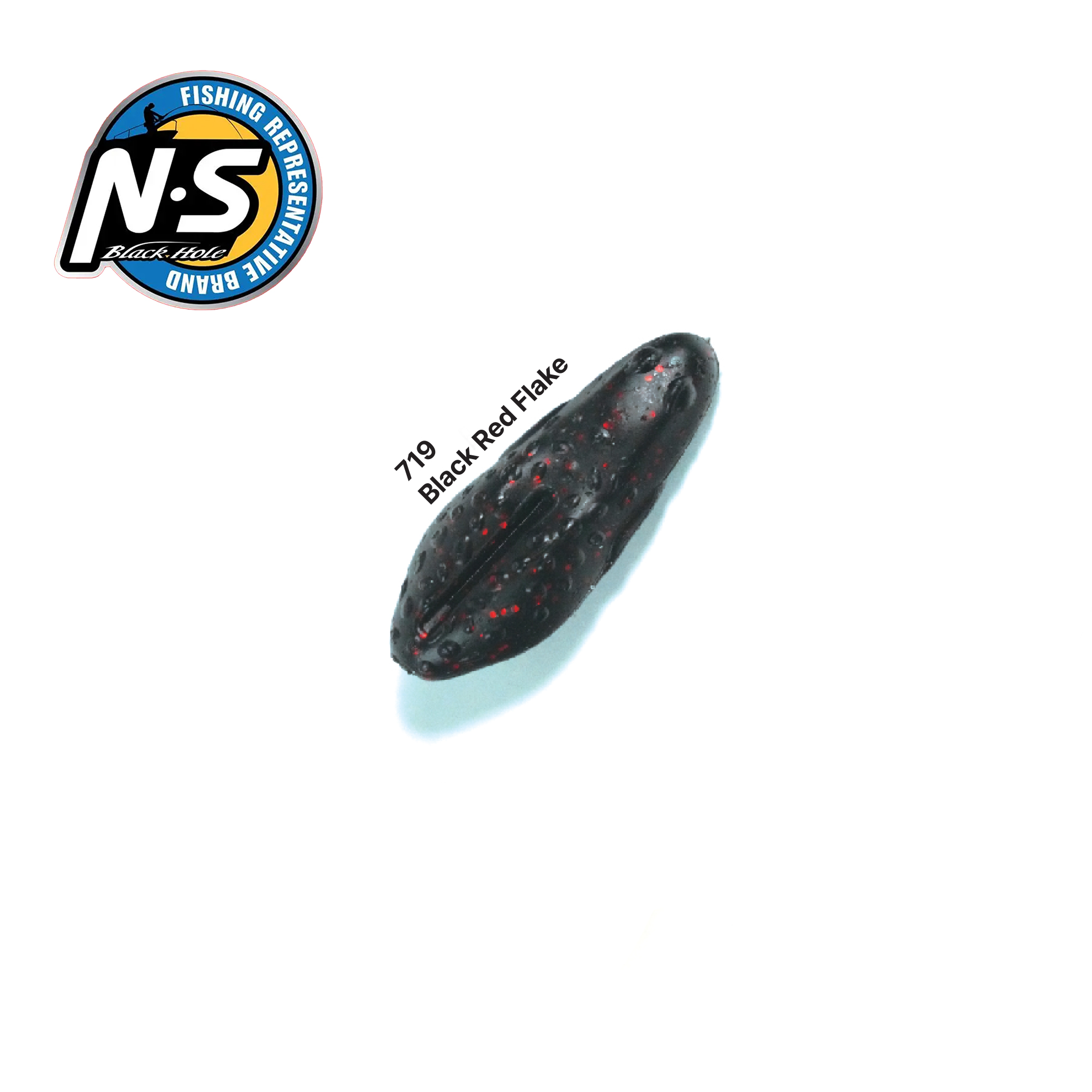 TACKLE-FLOW NS BLACKHOLE N FROG 719 BLACK RED FLAKE