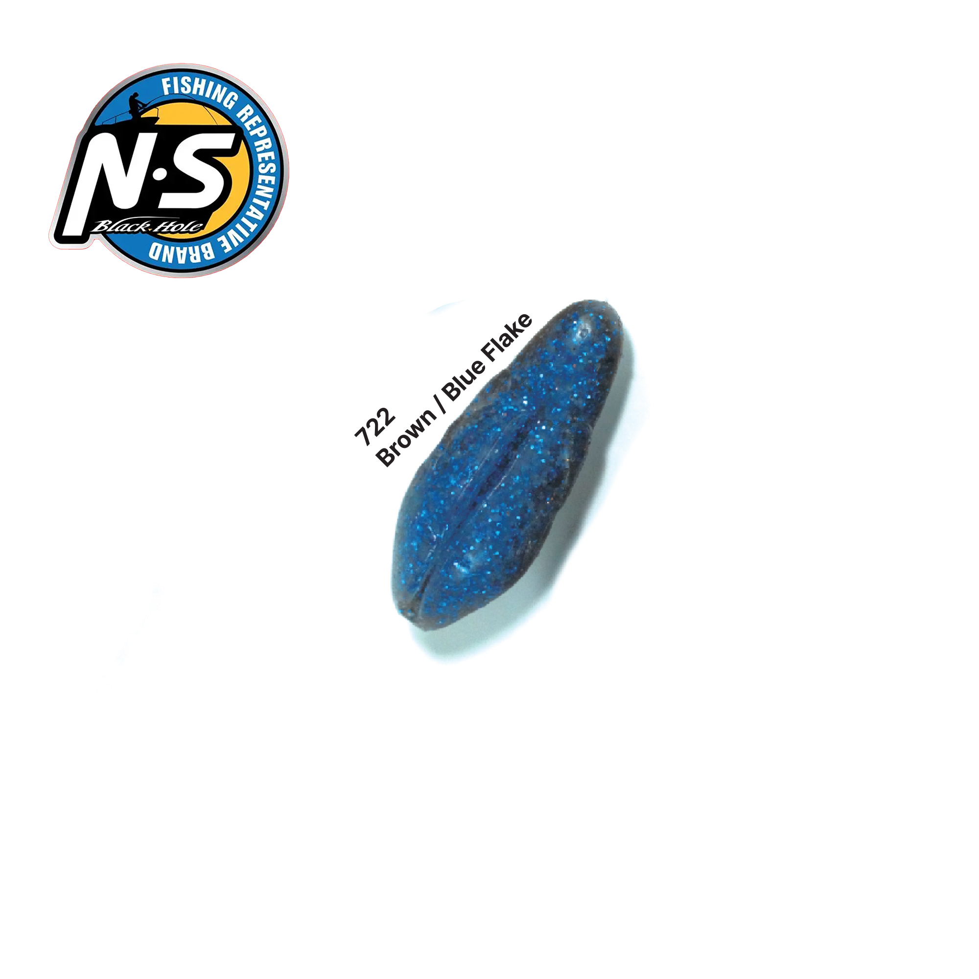 TACKLE-FLOW NS BLACKHOLE N FROG 722 BROWN BLUE FLAKE