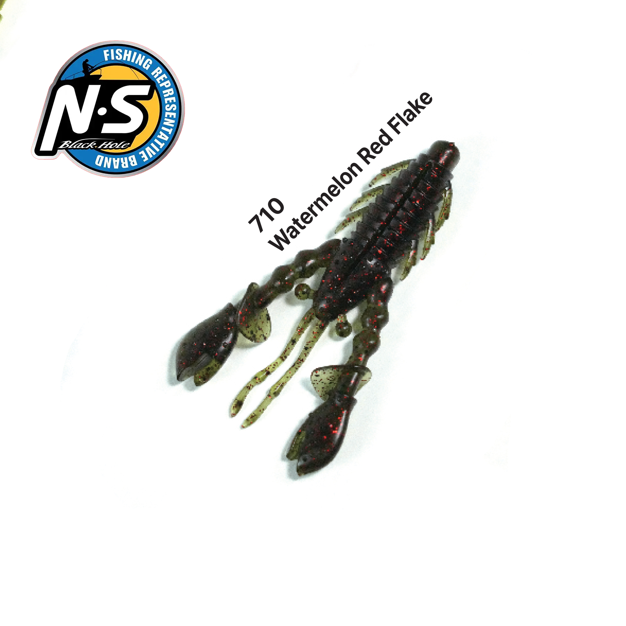 TACKLE-FLOW NS BLACKHOLE N HOG 710 WATERMELON RED FLAKE