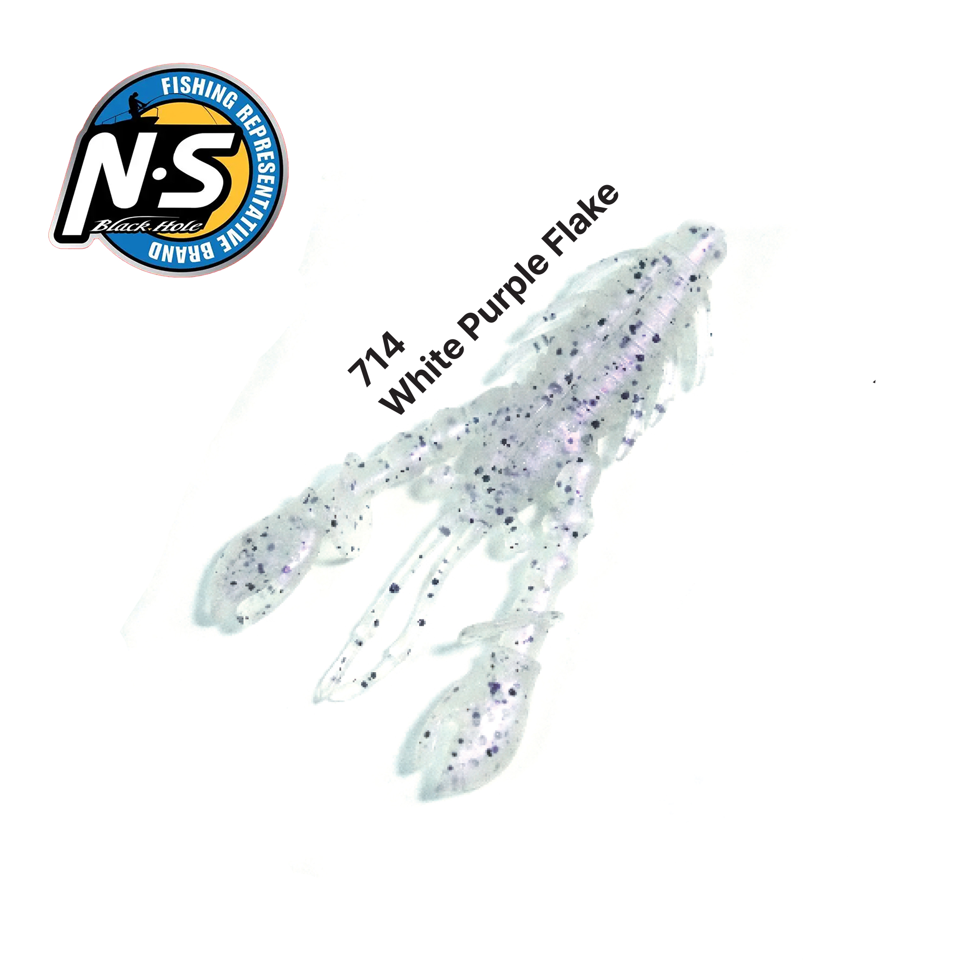 TACKLE-FLOW NS BLACKHOLE N HOG 714 WHITE PURPLE FLAKE