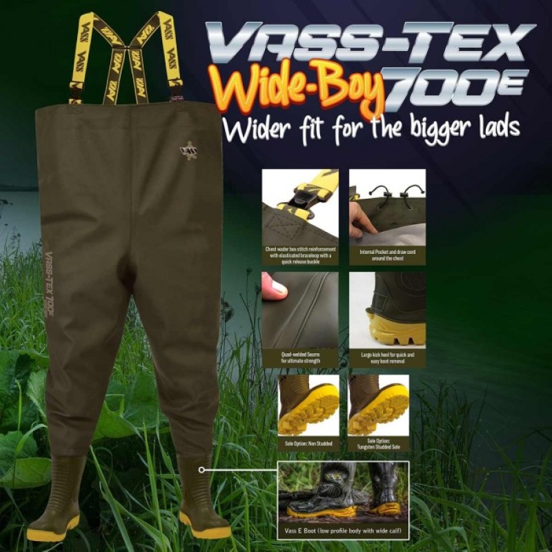 Vass-Tex 700E "WIDE-BOY" Chest Wader – Image 5