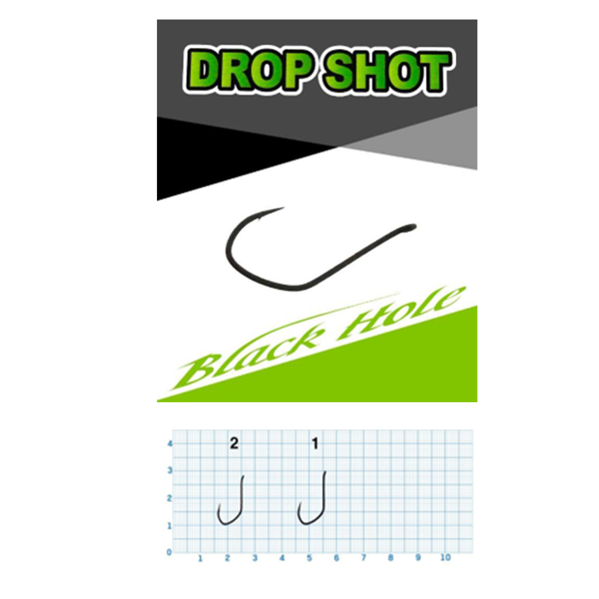 tackle-flow nsblackhole SUPER LIGHT DROP SHOT HOOKS 1