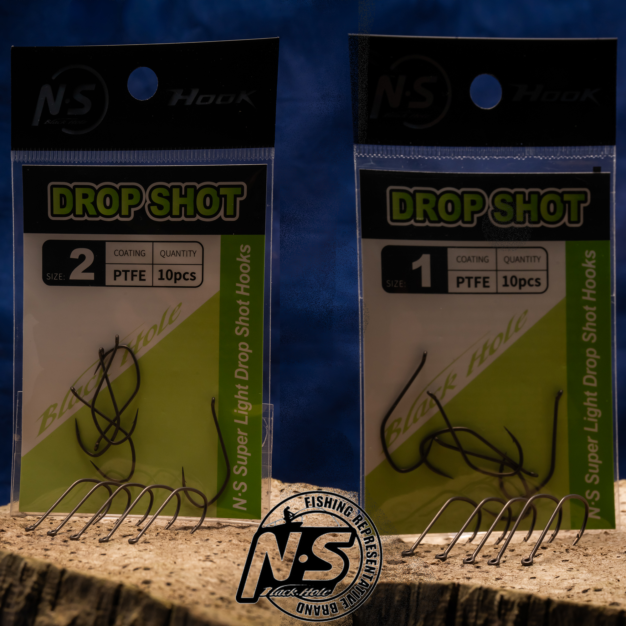 tackle-flow nsblackhole SUPER LIGHT DROP SHOT HOOKS