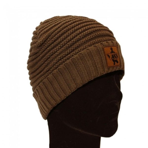 Vass 'Fleece Lined' Ribbed Beanie